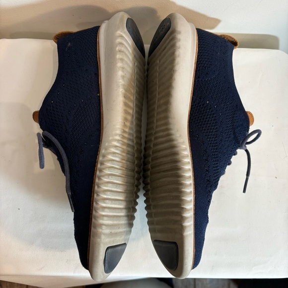 COLE HAAN Sz 7 Oxford Zero Grand Fabric Upper Lace Up Brogues Rubber Soles - Picture 4 of 11